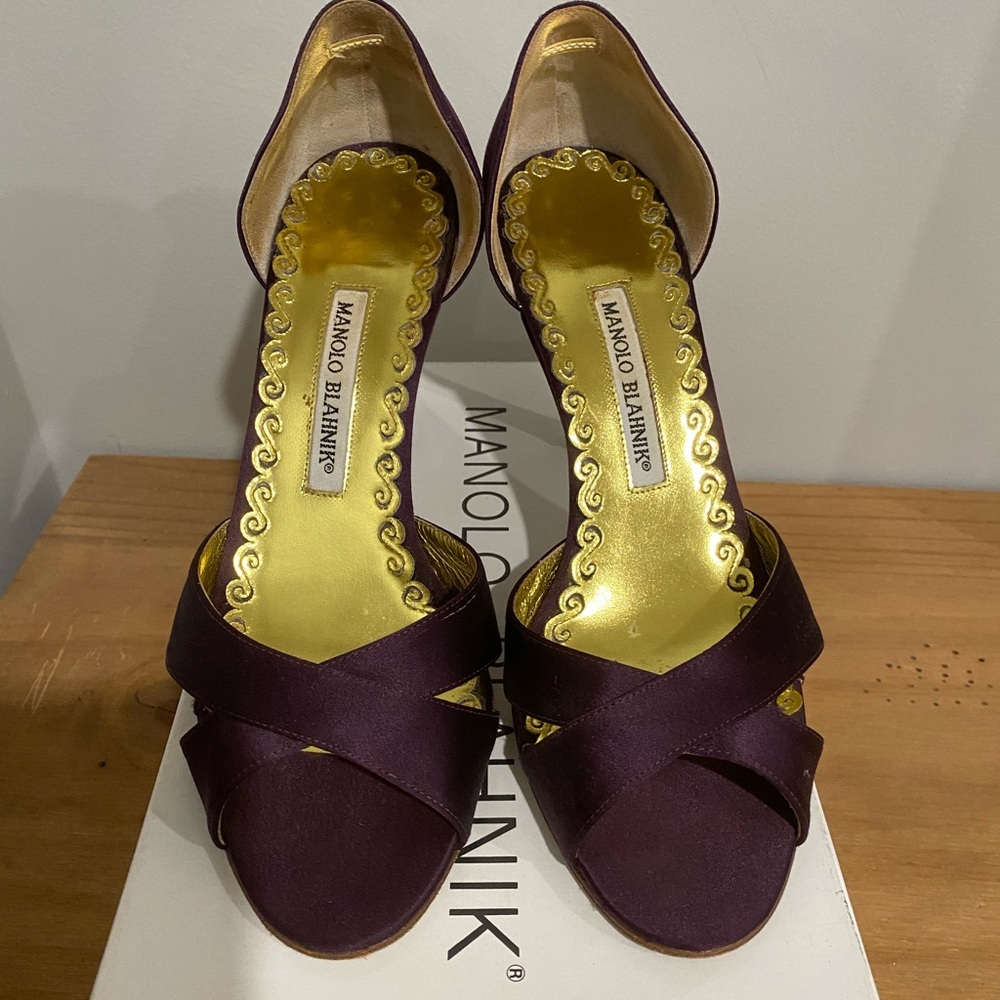 Manolo Blahnik Satin Shoes